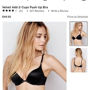 Victoria’s Secret Bombshell black bra (not velvet)
